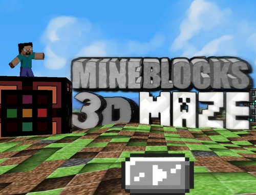 Spil Mineblocks 3D Maze online