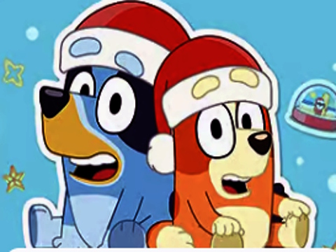 Spil Bluey julestiksav  online