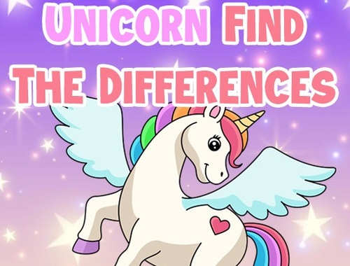 Spil Unicorn Find forskellene  online