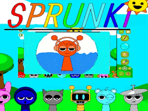 Spil Sprunki malebøger  online