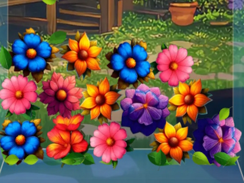 Spil Blomster fletter 2048 online