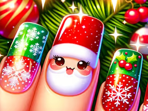 Spil Glædelig jul negledesign  online