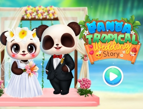 Spil Panda Tropical Bryllupshistorie  online