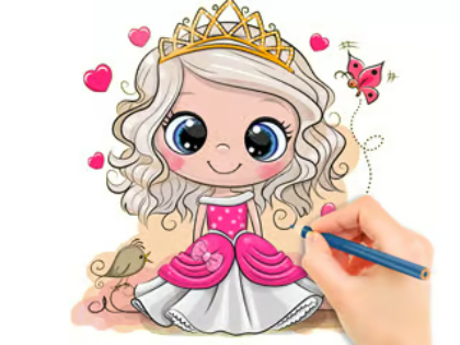 Spil Malebog: Chibi Doll Princess  online