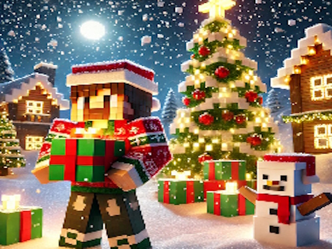 Spil Minecraft julestiksav  online