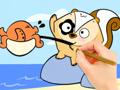 Spil Malebog: Fishing Surprise  online