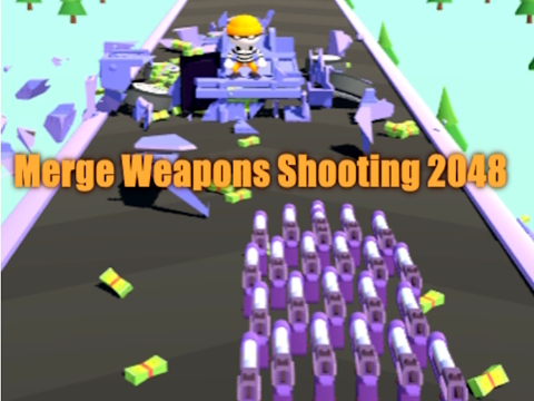 Spil Merge våben, der skyder 2048 online
