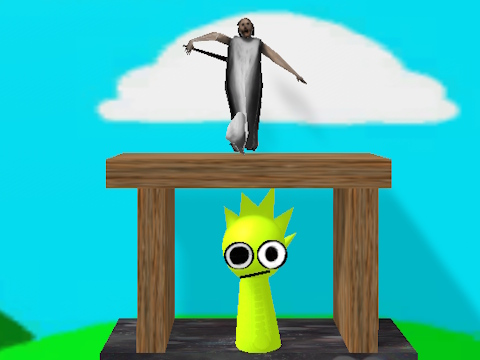 Spil Sprunki x Granny Incredibox online