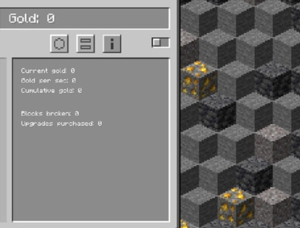 Spil Minecraft Gold Clicker online