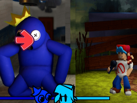 Spil FNF vs Rainbow Friends online