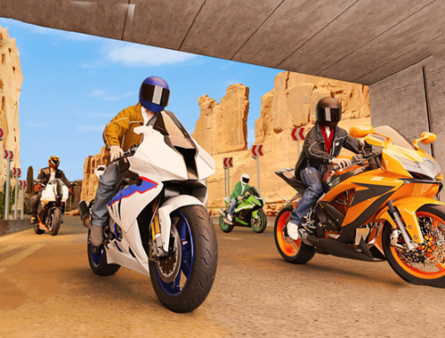 Spil Ægte Motorcykel Simulator Race 3D  online