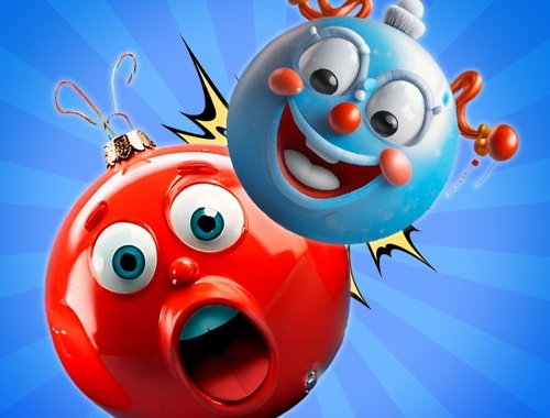 Spil Merge Balls nytårslegetøj i 3D!  online