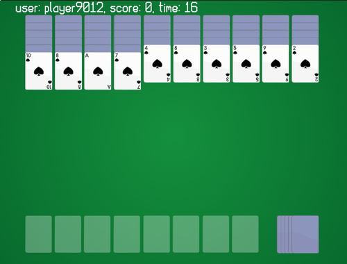 Spil Spider Solitaire Classic Ver online