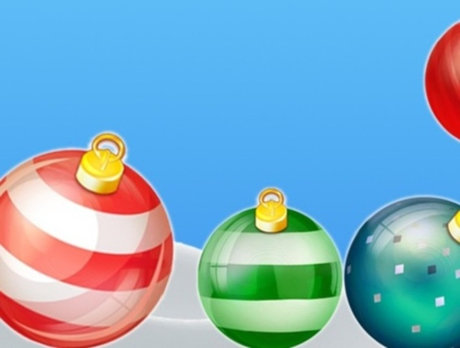 Spil Puslespil Balls Merge det nye år!  online
