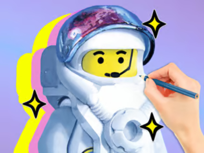 Spil Malebog: LEGO Astronaut  online