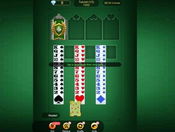Spil Solitaire konge  online
