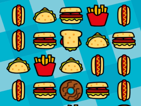 Spil Food Match spil  online