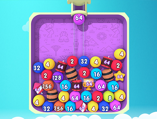 Spil Boble Merge 2048 online