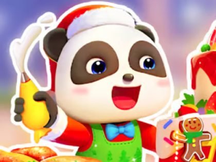 Spil Jigsaw Puzzle: Baby Panda Christmas Chef online