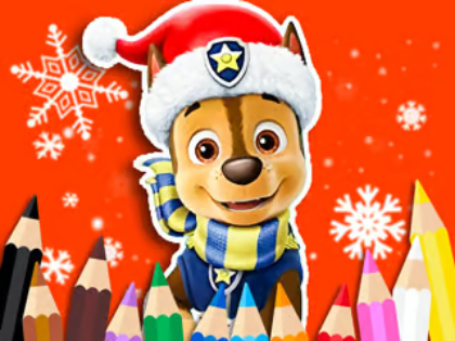 Spil Malebog: PAW Patrol Christmas  online