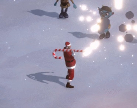 Spil Julemanden med kanon  online
