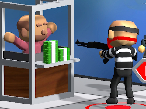 Spil Bankrøveri puzzle shooter  online