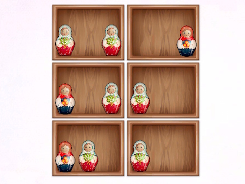 Spil Sorter efter Matryoshka -hylder!  online