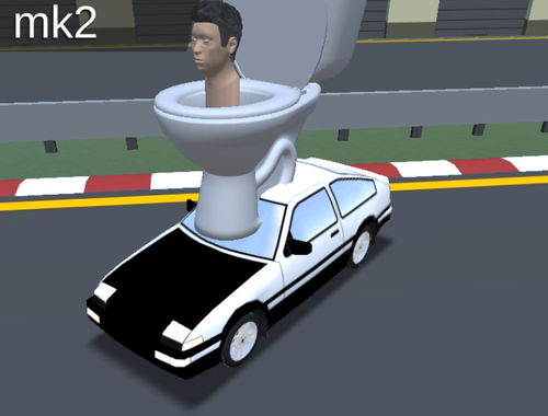 Spil Skibidi toilet racing multiplayer online