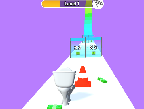 Spil Skibidi toiletpenge stak  online