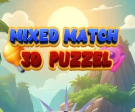 Spil Blandet match 3D -puslespil  online