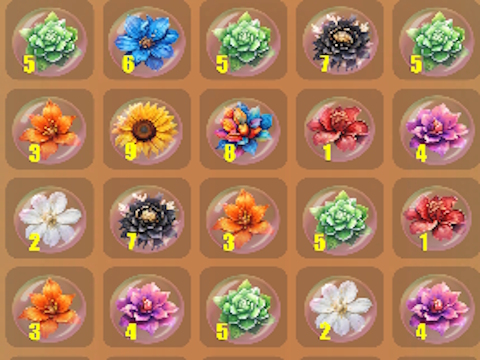 Spil Terning puslespil blomster!  online