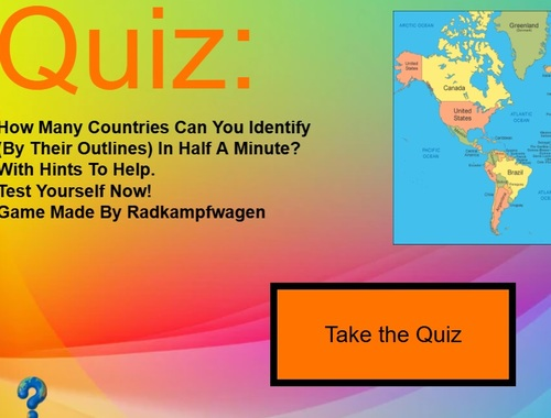 Spil 30s land quiz  online
