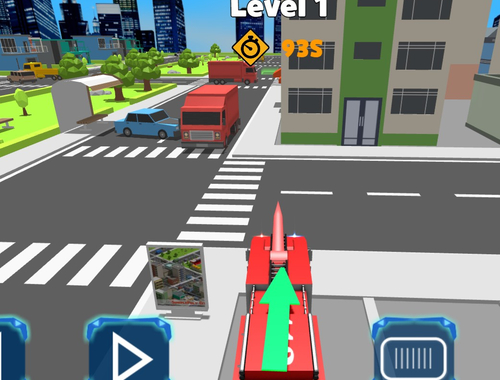 Spil Fire Truck Rescue Driving online