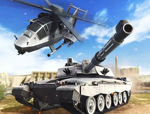 Spil Strategi for krig. Tanke og helikoptere  online