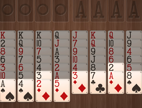 Spil Freecell Solitaire gratis  online