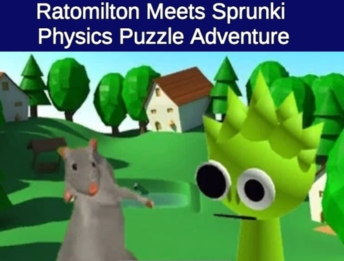 Spil Rato Milton møder Sprunki Physics Puzzle Adventure  online