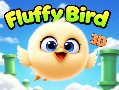 Spil Fluffy Bird 3d  online