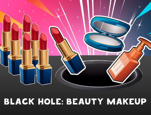 Spil Sort hul: skønhedsmakeup  online
