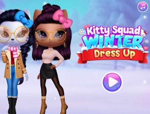 Spil Kitty Squad Winter Dress Up  online