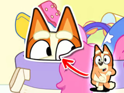 Spil Jigsaw Puzzle: Bluey Hide & Seek  online