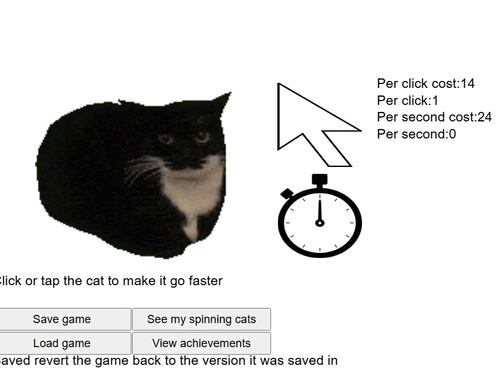 Spil Spinning Cat Clicker  online