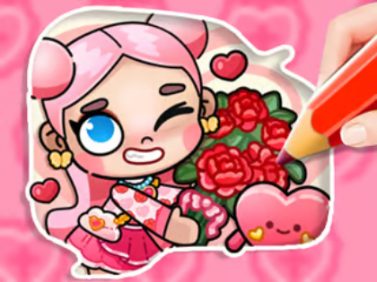 Spil Farvelægning: Avatar Valentine's  online
