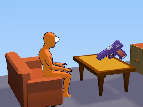 Spil Ragdoll Gun Shooter: Cannon Spinner Playground  online