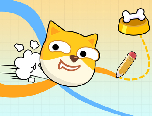Spil Doge rush tegne hjem puslespil  online