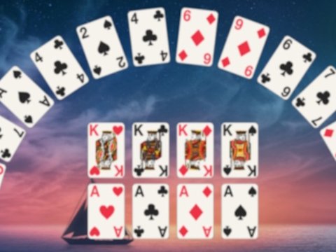 Spil Halvmåne Solitaire  online