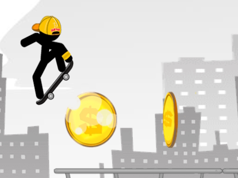 Spil Stickman Skate City  online