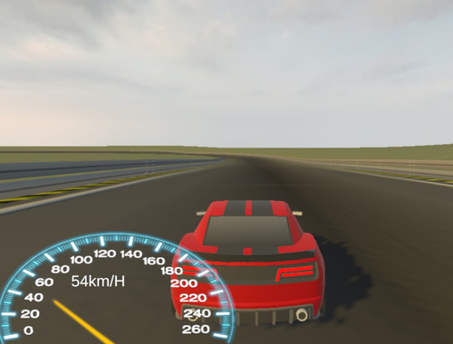 Spil Rød bil F8 racerbane  online