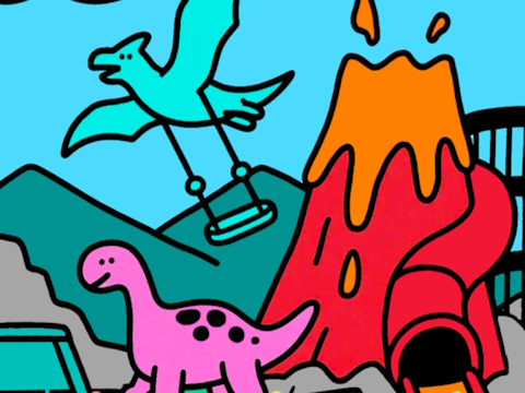 Spil Farve efter kode Dino Park  online