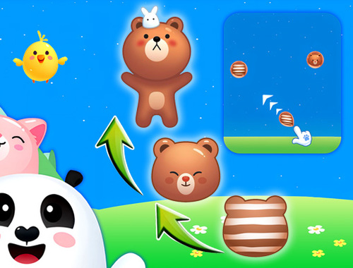Spil Dyre Merge: Bubble Shooter  online