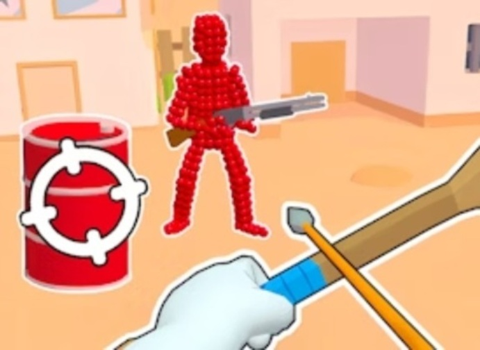 Spil Stickman Archer skyder pile på Reds  online
